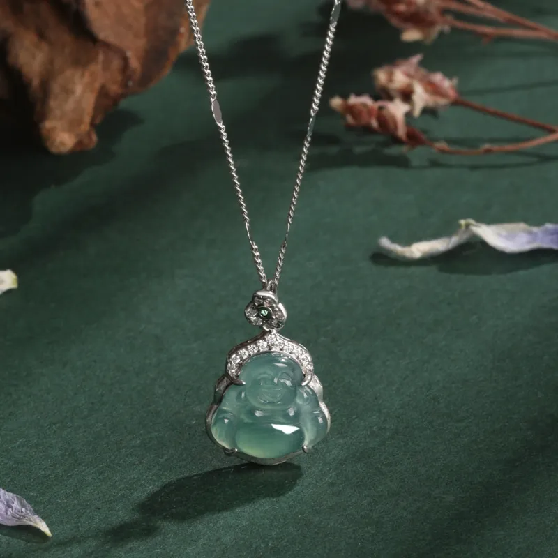 Lao Feng Xiang Ice Type Necklaces Women's-4