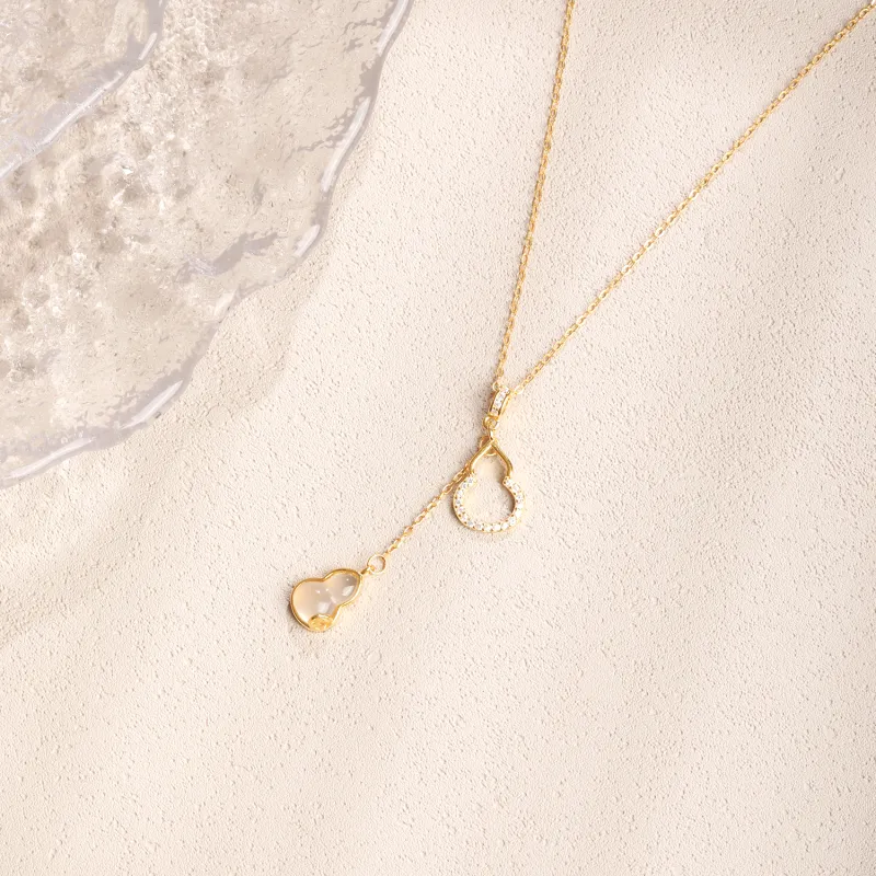 Lao Feng Xiang Chalcedony Necklaces Women's-4