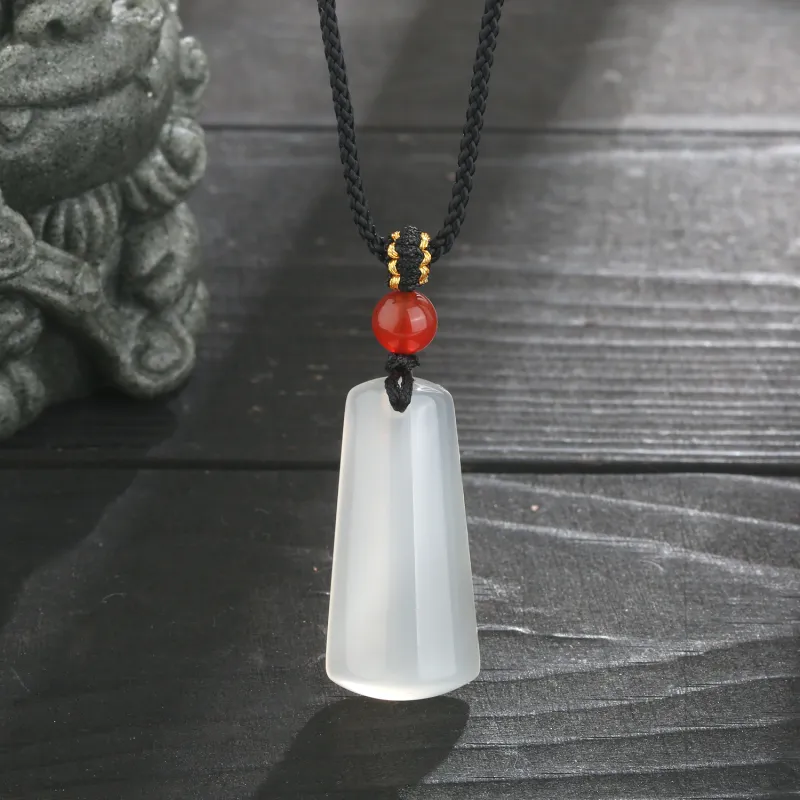 Lao Feng Xiang Chalcedony Necklaces Unisex-4