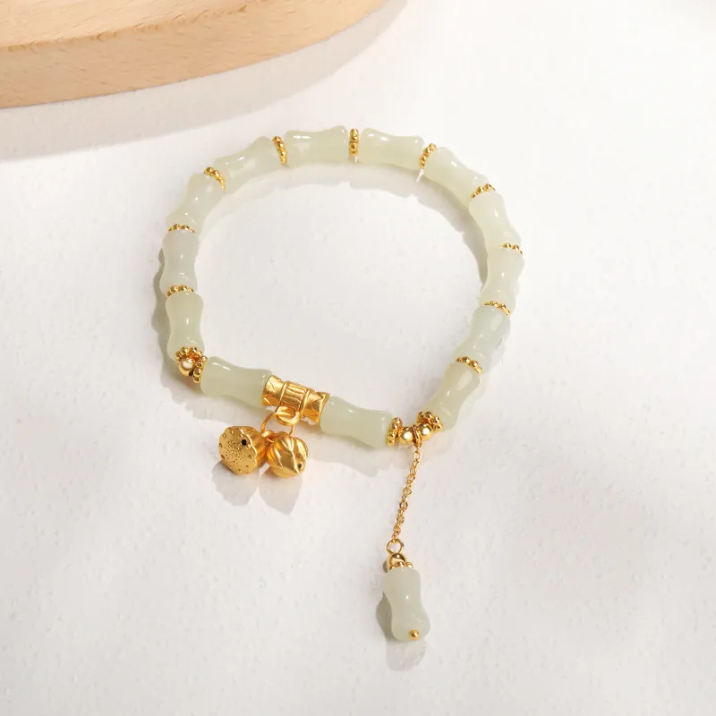 Lao Feng Xiang Hetian Jade Bracelets White Jade/Pale Greenish White Jade Women's-1