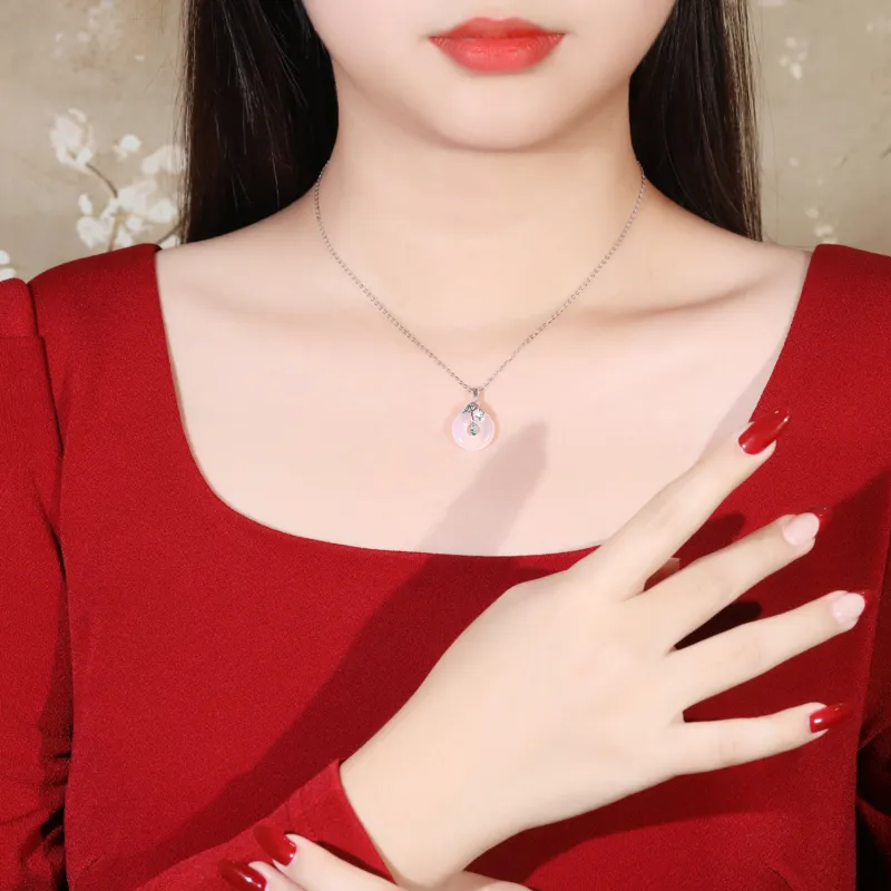 Lao Feng Xiang Chalcedony Necklaces Unisex-1