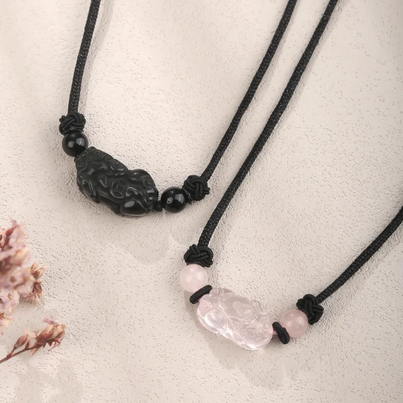 Lao Feng Xiang Obsidian Jade Unisex-2