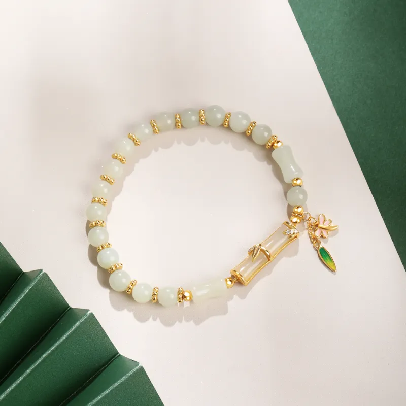 Lao Feng Xiang Hetian Jade S925 Silver White Jade/Pale Greenish White Jade Women's-2