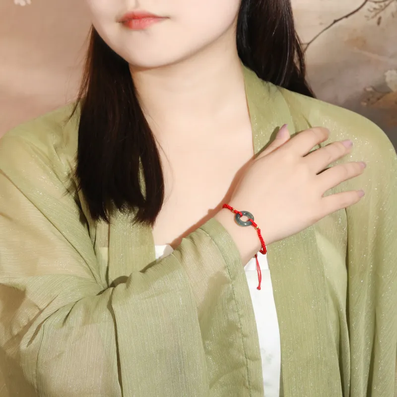 Lao Feng Xiang Glutinous Jade Jadeite Bracelets Unisex-1