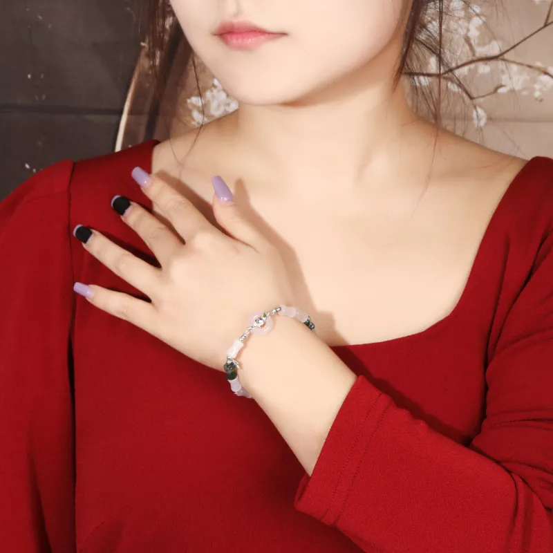 Lao Feng Xiang Chalcedony Jade Bracelets Women's-1