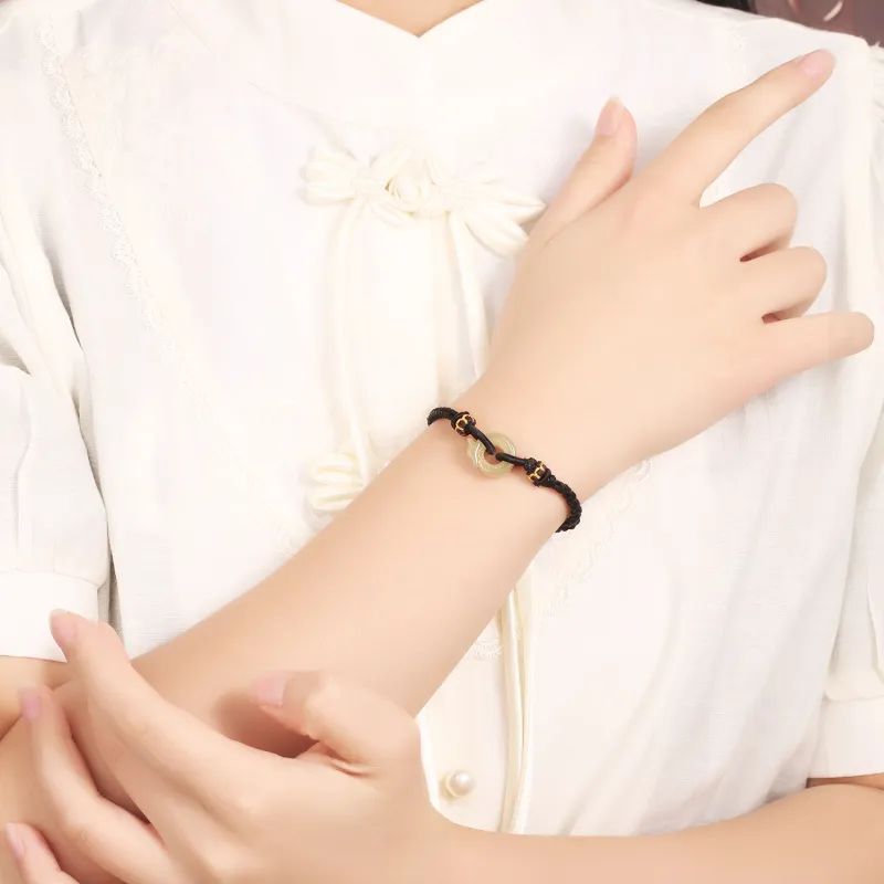Lao Feng Xiang Hetian Jade Bracelets Jasper Unisex-9