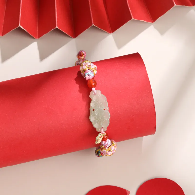 Lao Feng Xiang Hetian Jade Bracelets White Jade/Pale Greenish White Jade Women's-3