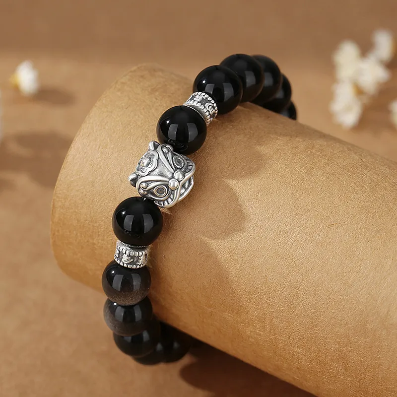 Lao Feng Xiang Obsidian Bracelets Unisex-4