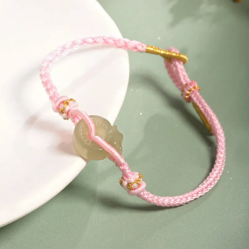 Lao Feng Xiang Hetian Jade Bracelets Jasper Unisex-3
