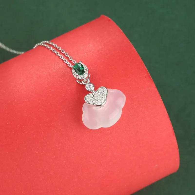 Lao Feng Xiang Chalcedony Necklaces Women's-2