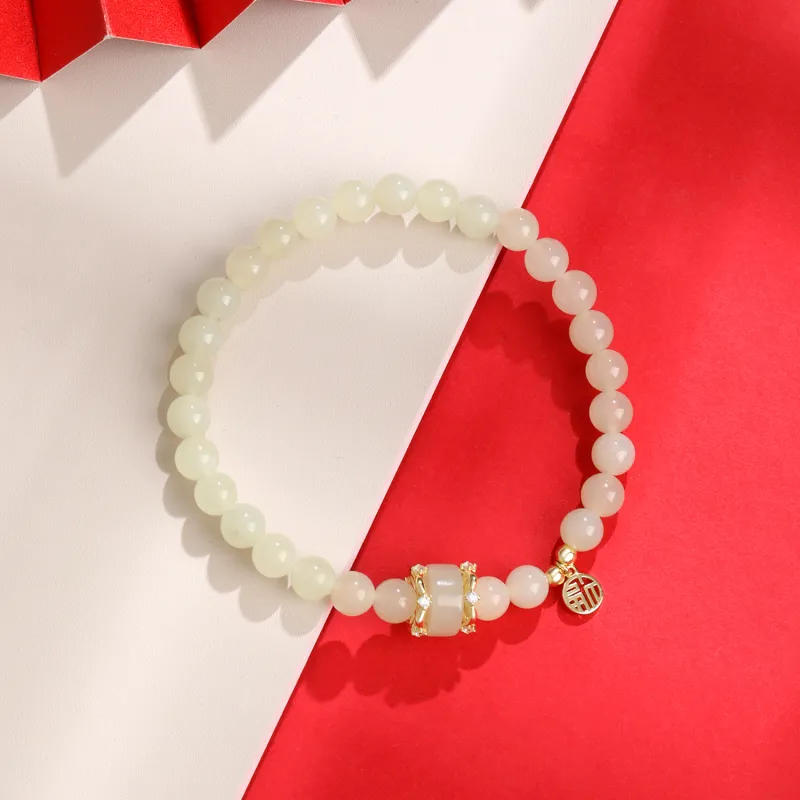 Lao Feng Xiang Bracelets White Jade/Pale Greenish White Jade Women's-2