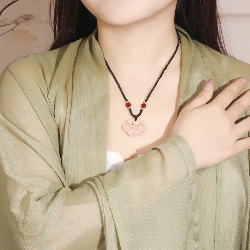 Lao Feng Xiang Chalcedony Necklaces Women's-1