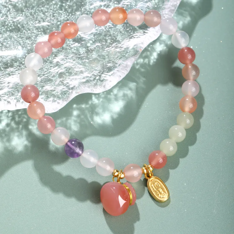 Lao Feng Xiang Agate Bracelets Women's-2