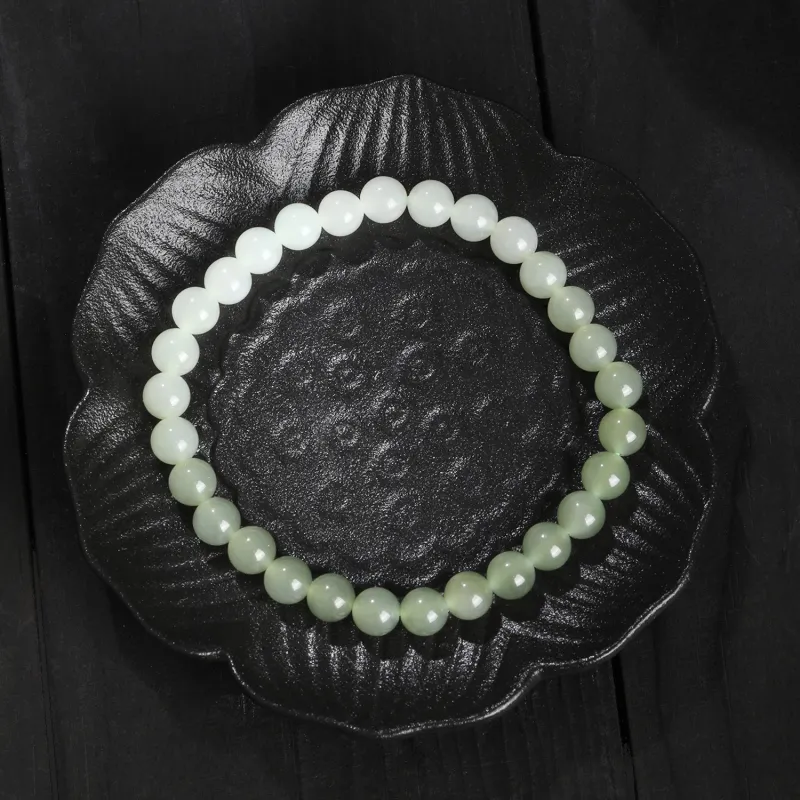Lao Feng Xiang Hetian Jade Bracelets White Jade/Pale Greenish White Jade Women's-1