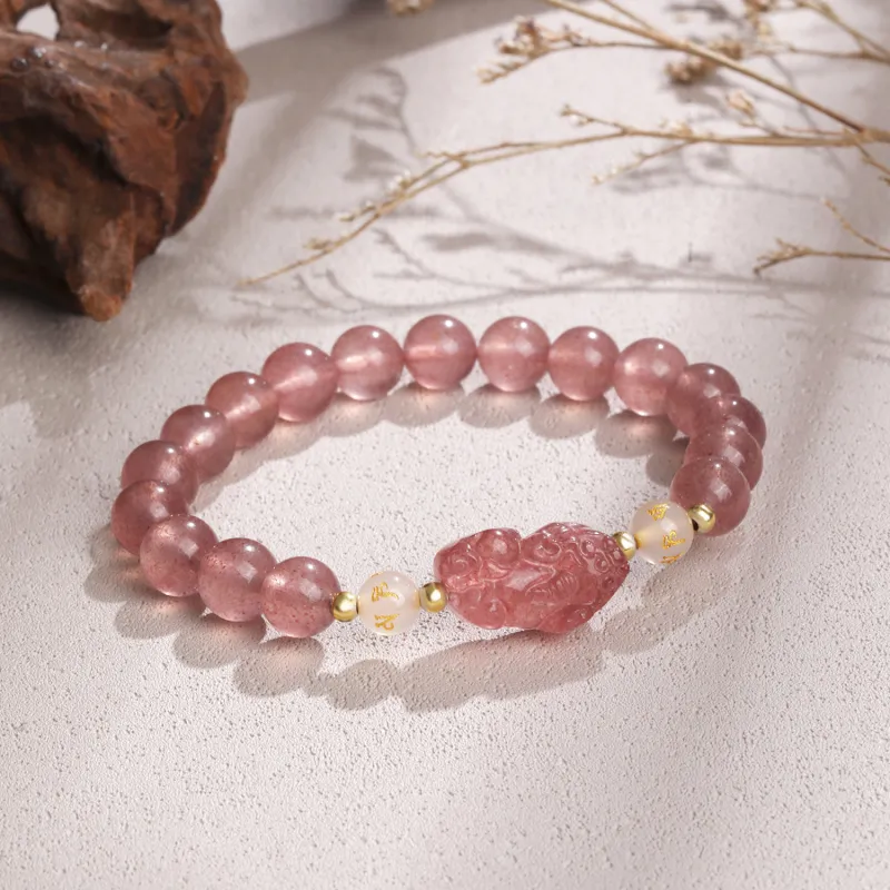 Lao Feng Xiang Processing Obsidian Bracelets Unisex-6