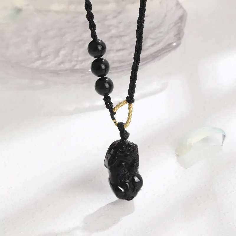 Lao Feng Xiang Obsidian Jade Unisex-2
