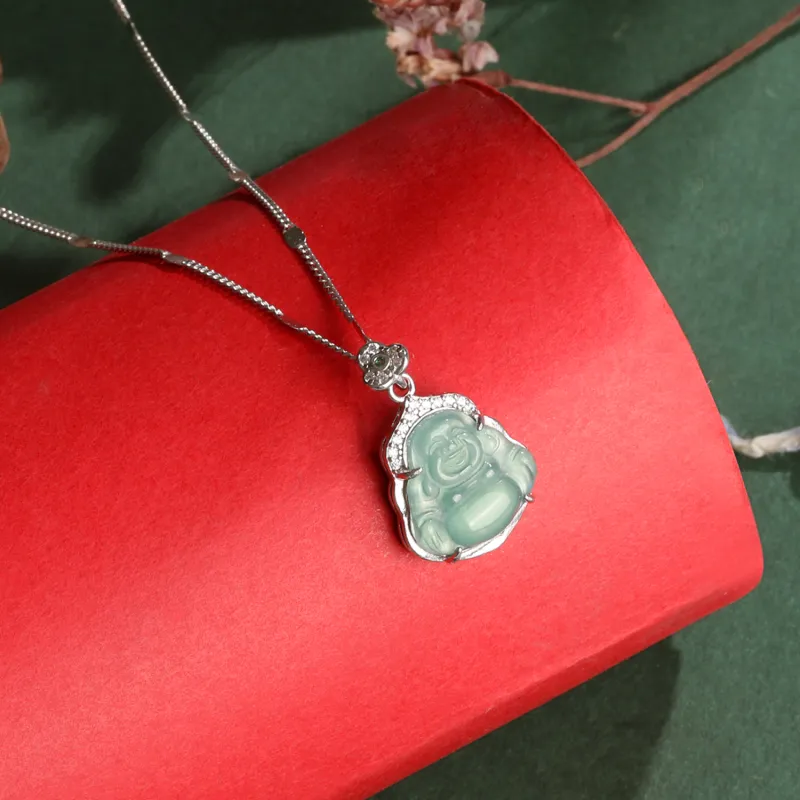 Lao Feng Xiang Ice Type Necklaces Women's-3