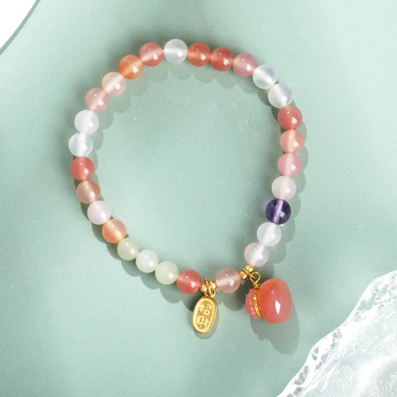 Lao Feng Xiang Agate Bracelets Women's-3