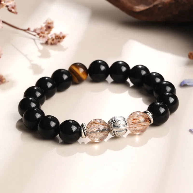 Lao Feng Xiang Obsidian Bracelets Unisex-1