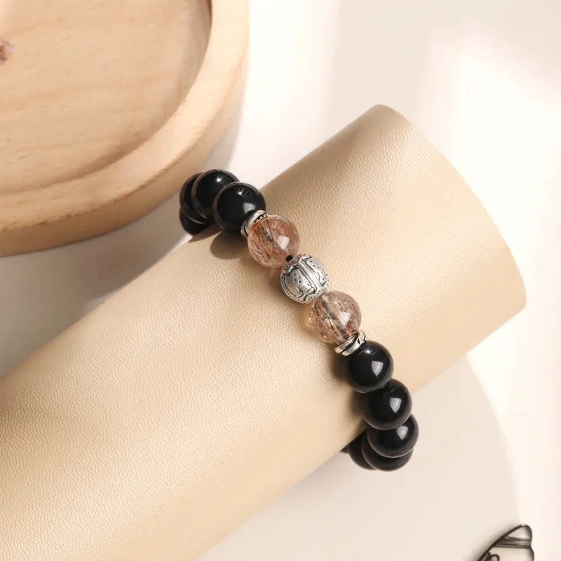 Lao Feng Xiang Obsidian Bracelets Unisex-3