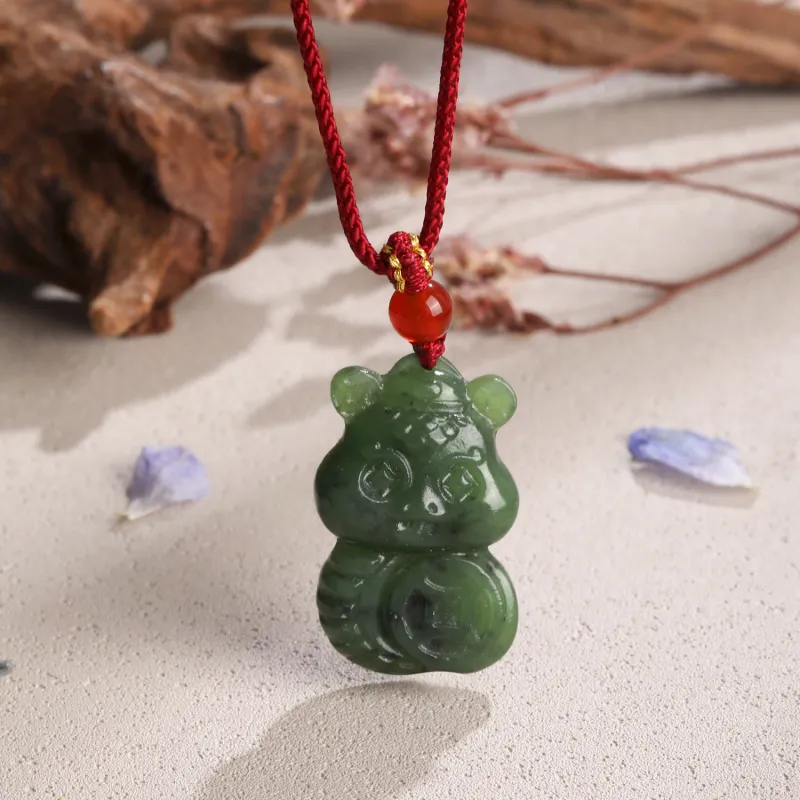 Lao Feng Xiang Hetian Jade Jasper Unisex-4