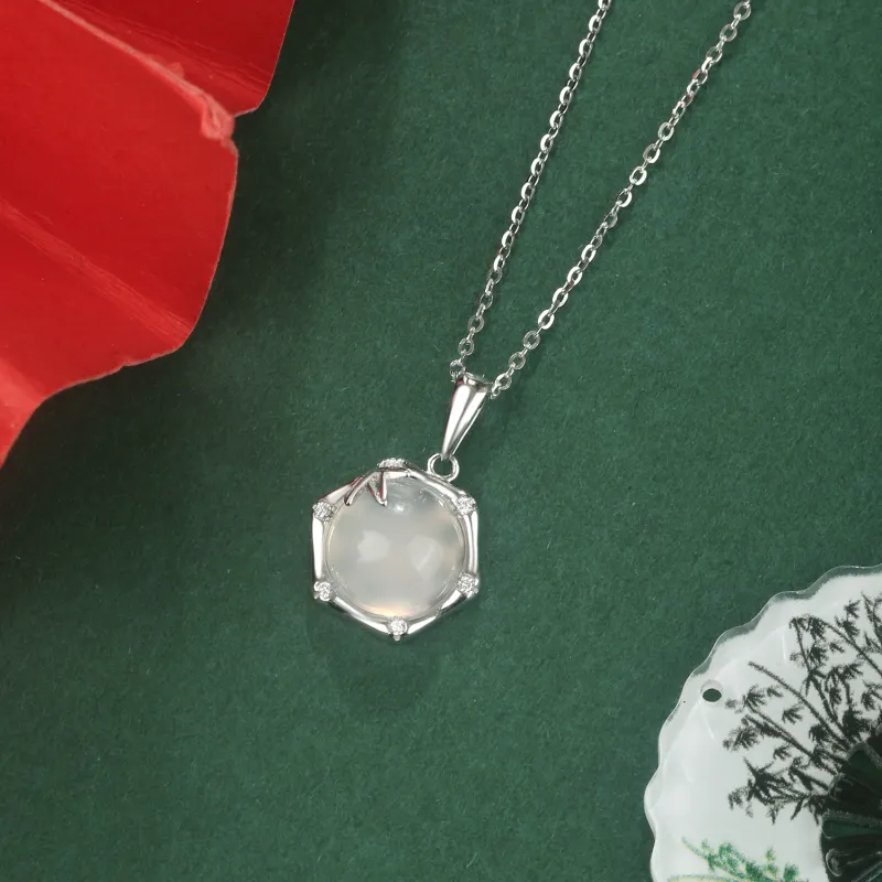 Lao Feng Xiang Chalcedony Necklaces Women's-2