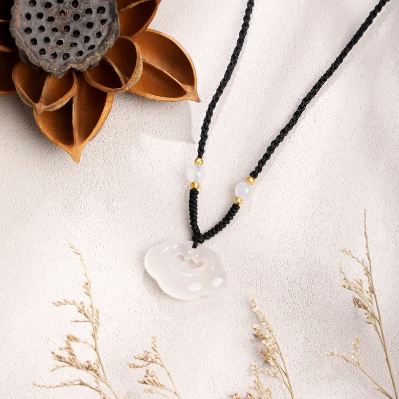 Lao Feng Xiang Chalcedony Necklaces Women's-8
