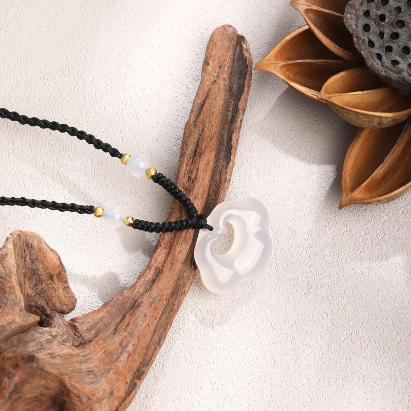 Lao Feng Xiang Chalcedony Necklaces Women's-7