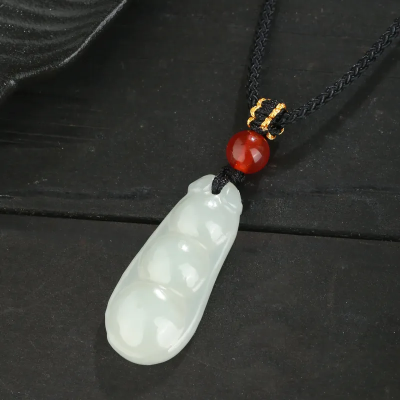 Lao Feng Xiang Hetian Jade White Jade/Pale Greenish White Jade Unisex-3
