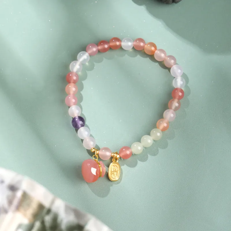 Lao Feng Xiang Agate Bracelets Women's-1