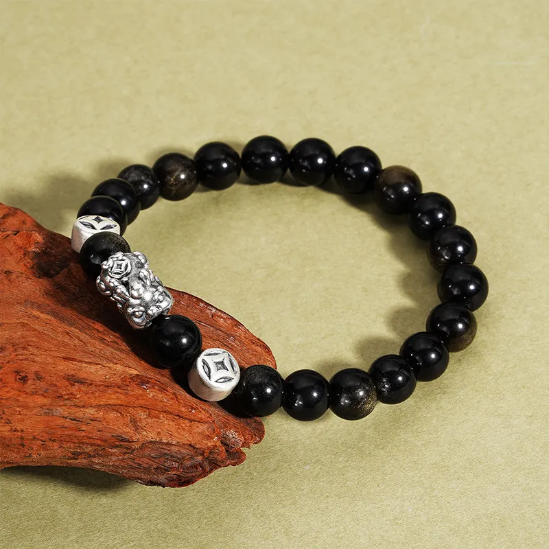 Lao Feng Xiang Obsidian Bracelets Unisex-2