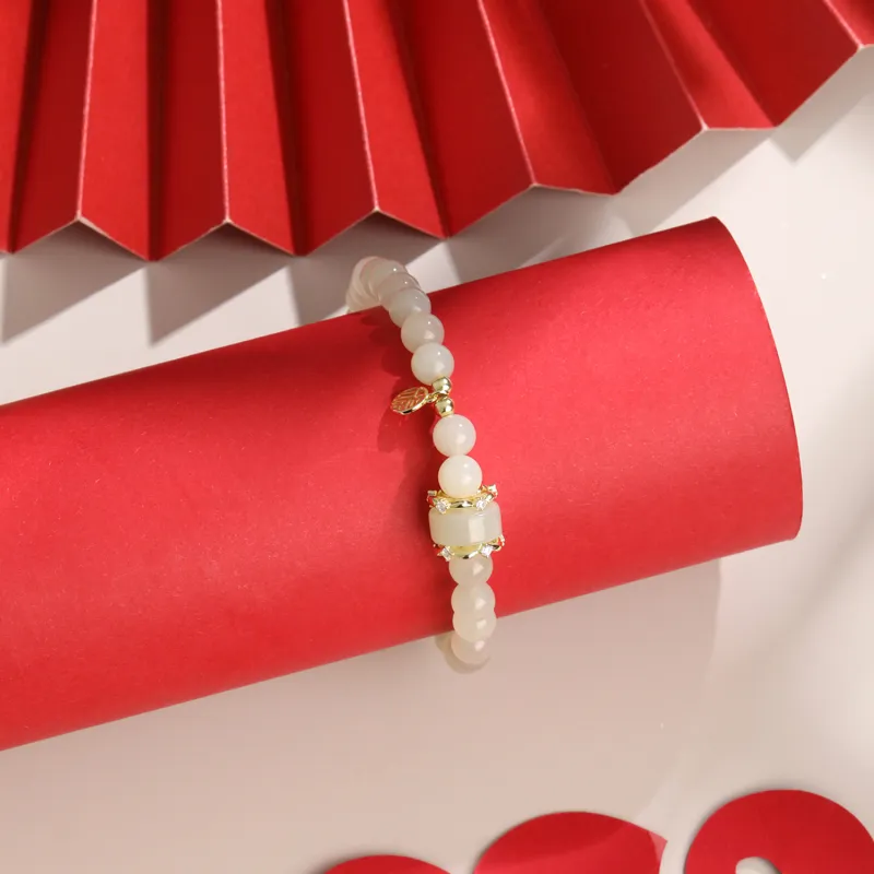 Lao Feng Xiang Bracelets White Jade/Pale Greenish White Jade Women's-3