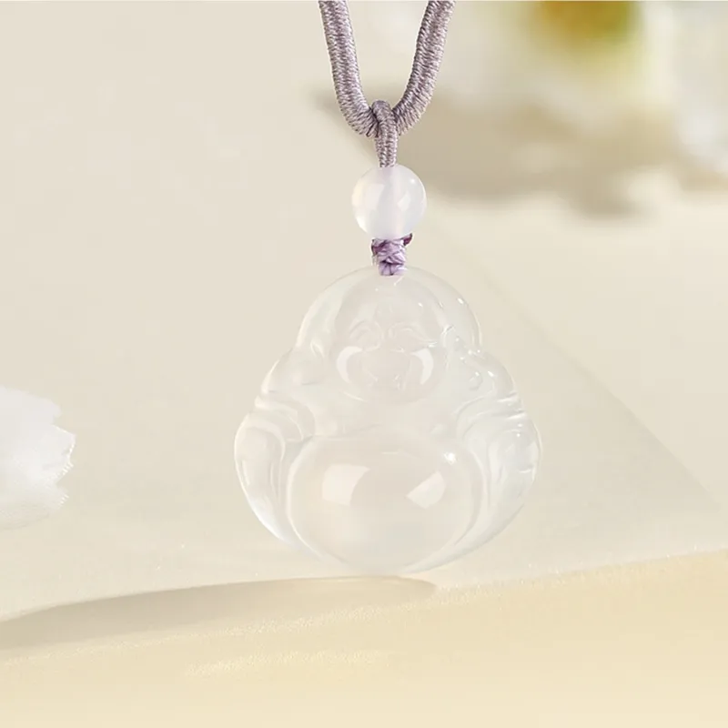 Lao Feng Xiang Chalcedony Necklaces Unisex-1