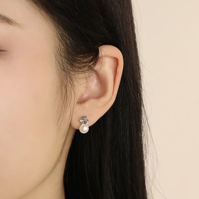 LAOYINJIANG S925 Sterling Silver Stud Earrings Women's-1