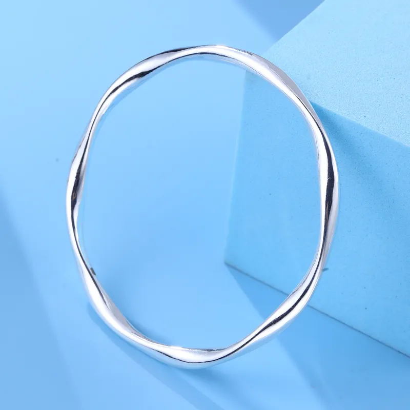 LAOYINJIANG S 999 Fine Silver Sterling Silver Bracelets Women's-3