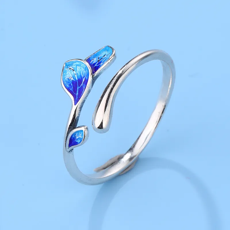 LAOYINJIANG S925 Silver Open Ring Finger, Adjustable Women's-1
