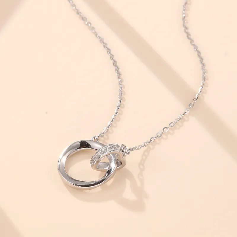 LAOYINJIANG S925 Silver Collarbone Chain Necklace Women's-1