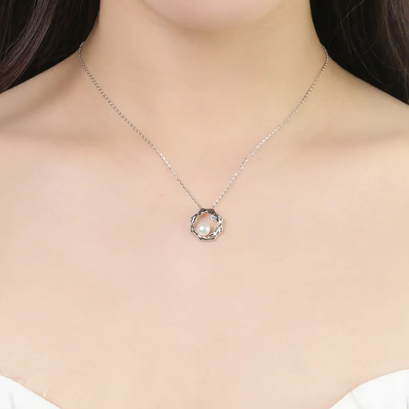 LAOYINJIANG Pearl Collarbone Chain, One Piece Chain Women's-3