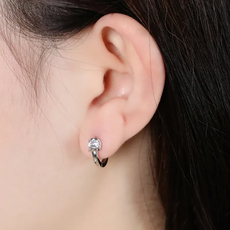 LAOYINJIANG S925 Silver Hoop Earrings Women's-6