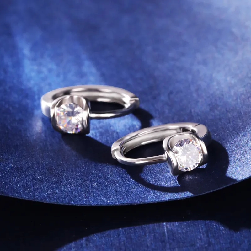 LAOYINJIANG S925 Silver Hoop Earrings Women's-4