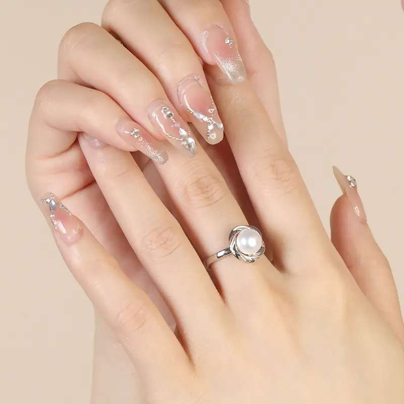 LAOYINJIANG Pearl S925 Sterling Silver Ring Women's-2