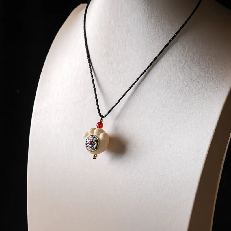 WUDE Ivory Nut Bodhi Necklaces Unisex-5