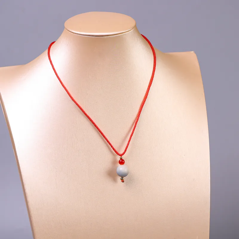 WUDE White Jade Bodhi Necklaces Unisex-1