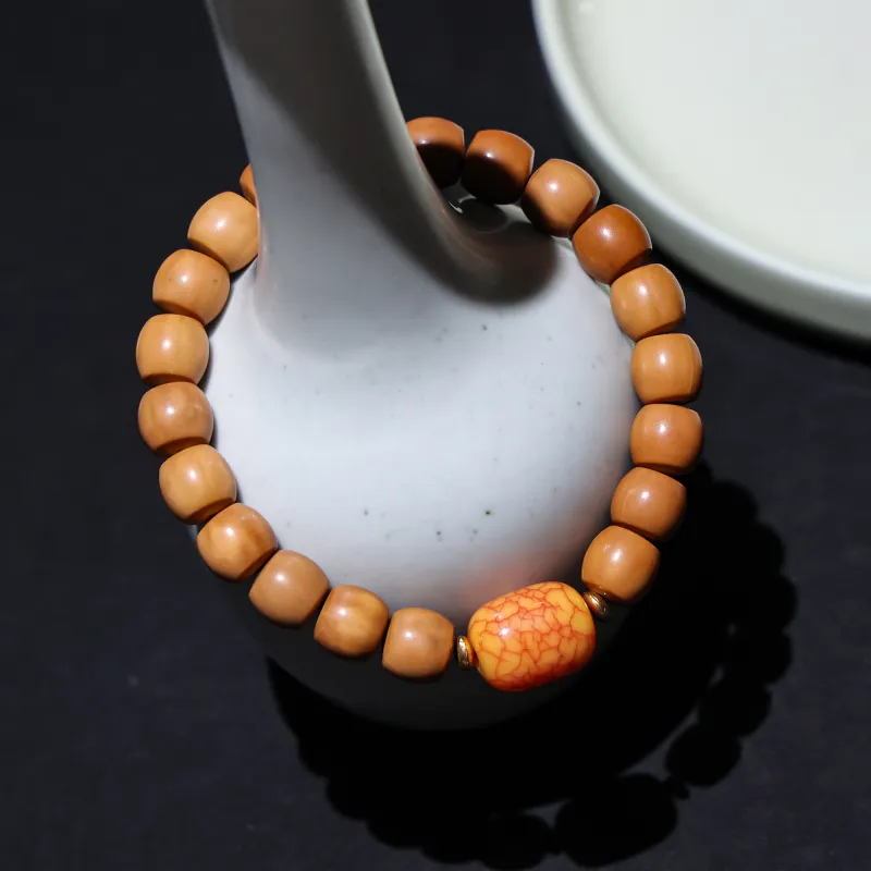 WUDE Monkey Head Walnut Wooden Bracelets Unisex-76