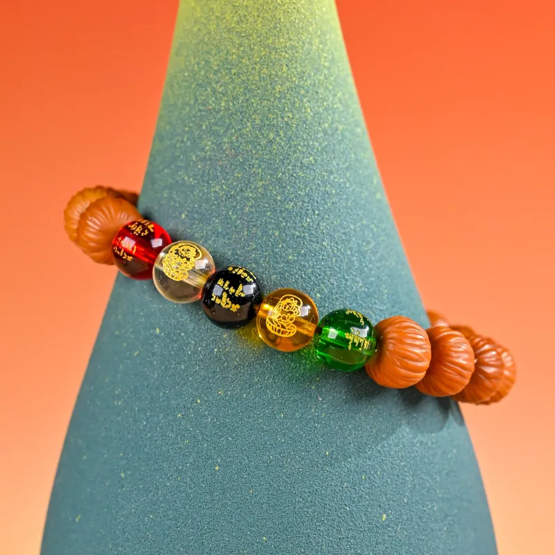 WUDE Monkey Head Walnut Bracelets Unisex-1
