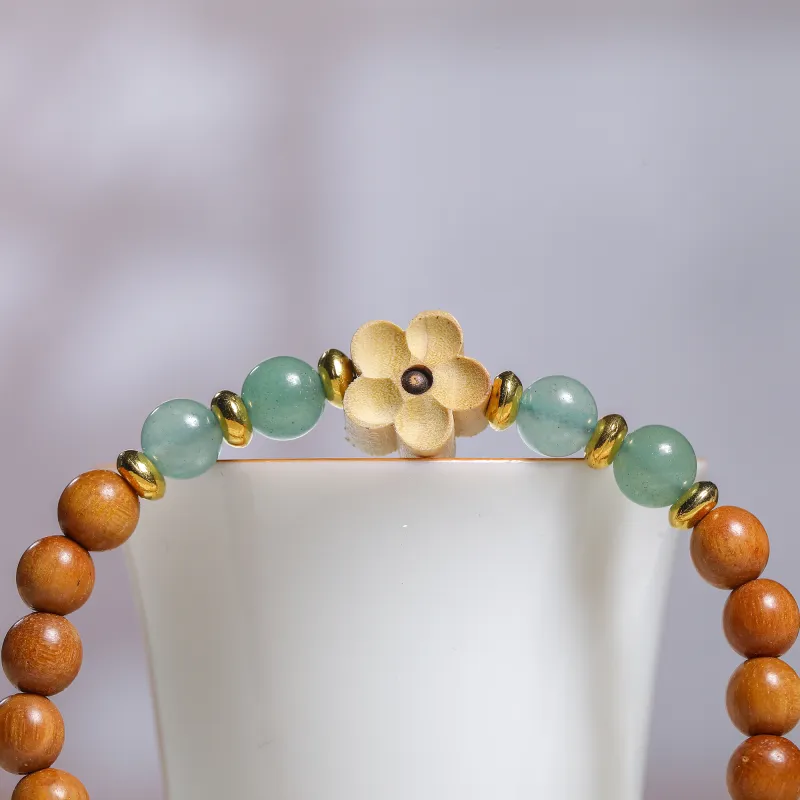 WUDE Barbie Sandalwood Wooden Bracelets Unisex-5