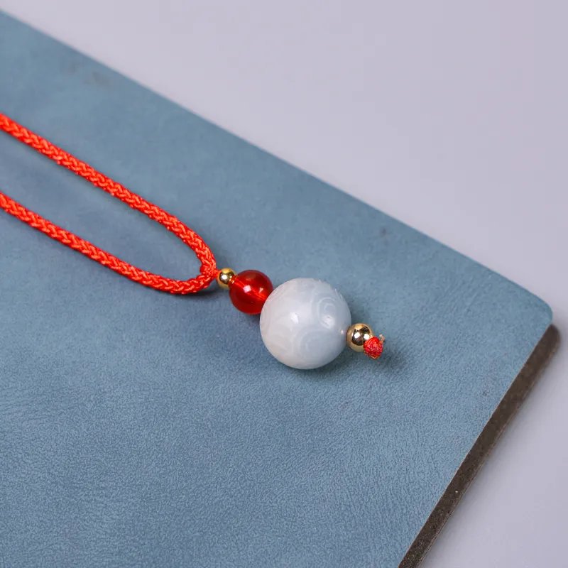 WUDE White Jade Bodhi Necklaces Unisex-4