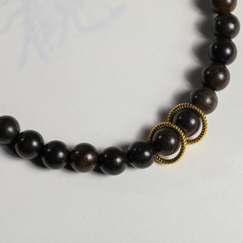 WUDE Ebony Wooden Bracelets Unisex-2