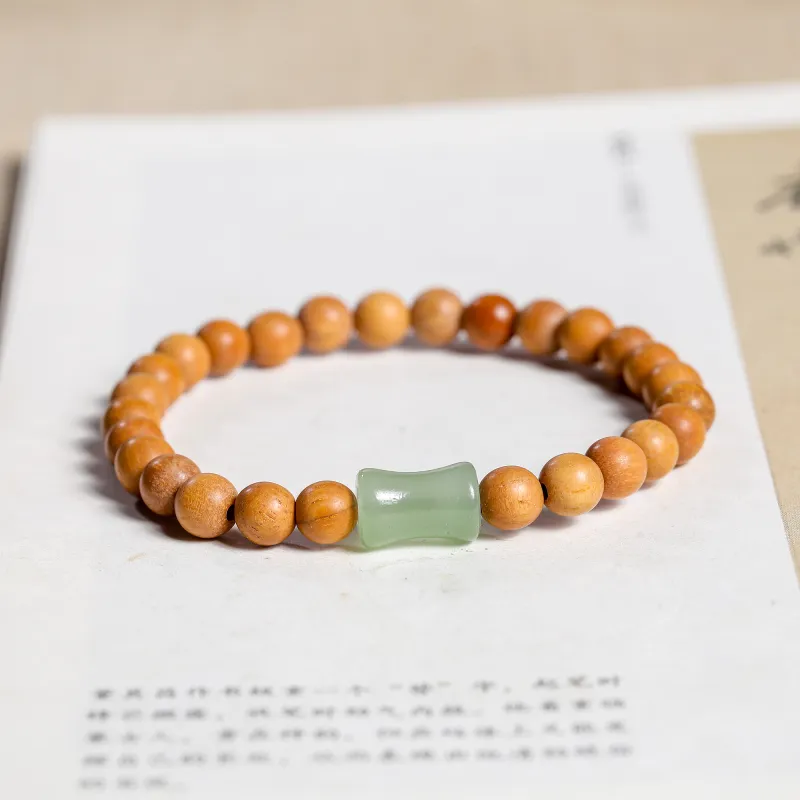 WUDE Barbie Sandalwood Wooden Bracelets Unisex-2