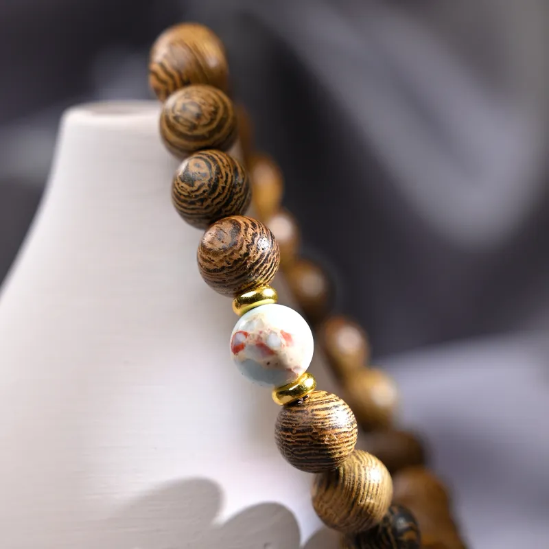 WUDE Redwood Wooden Bracelets Unisex-16